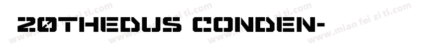 拾陆字濑户20Thedus Conden字体转换